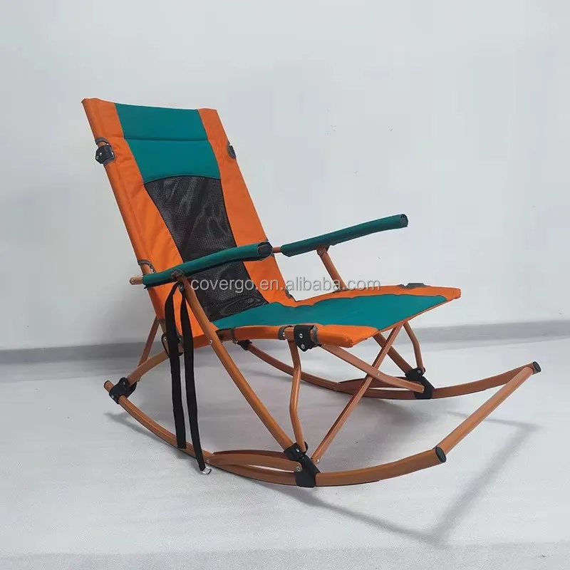 

Hot Selling Ultralight Foldable Adjustable Fold up Portable Backpack Beach Camping Rocking Adjustable Rocking Chair