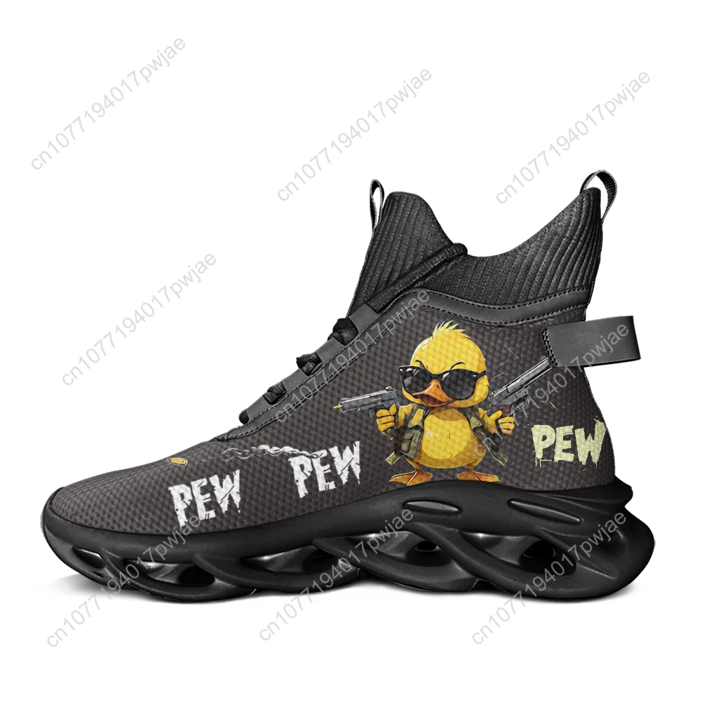 Pew Pew Madafakas Fun Pattern High Top Flats Sneakers Men Women Hiking Leisure Sneakers Travel Mountaineering Shoe Running Shoes