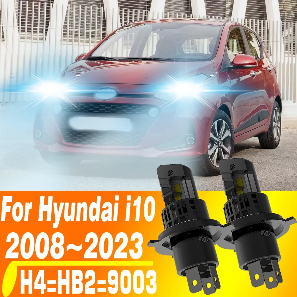 2 шт. H4 HB2 9003 светодиодная фара Canbus без ошибок автомобильная лампа высокой мощности белая противотуманная фара диодная лампа 12 В 55 Вт для Hyundai i10 2008 ~ 2023 2 шт. H4 HB2 9003 светодиодная фара Canbus без ошибок автомобильная лампа высокой мощности белая противотуманная фара диодная лампа 12 В 55 Вт для Hyundai i10 2008 ~ 2023