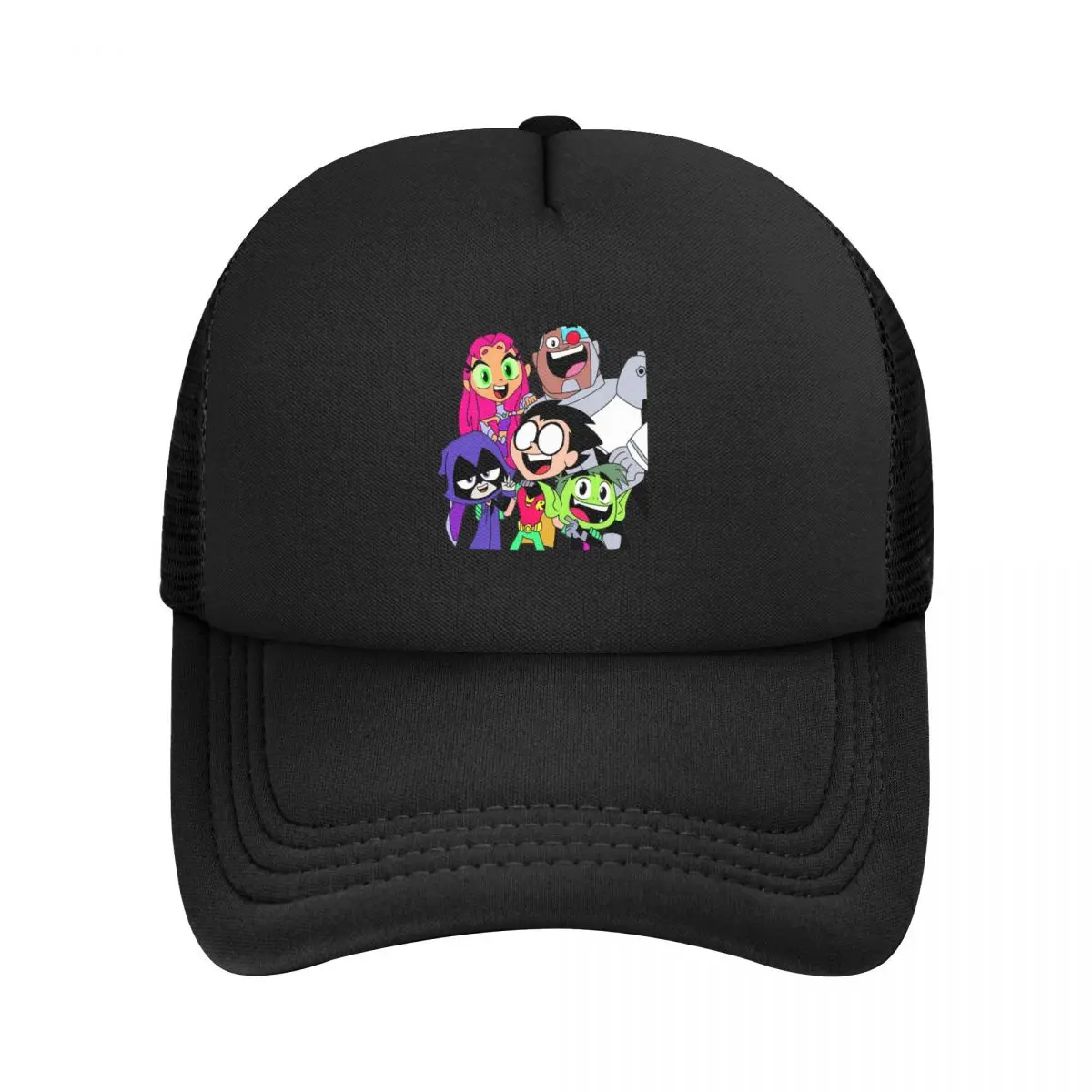 Teen Titans Picture Mesh Baseball Caps Snapback Fashion Baseball Hats Breathable Casual Casquette Outdoor Unisex