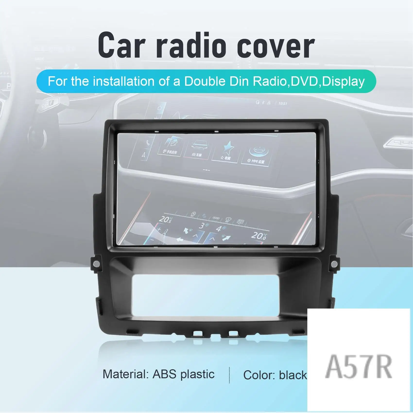 

7R-2 Din Car Radio Fascia For Nissan Primastar Opel Vivaro Renault Trafic II Installation Frame Panel DVD Face Plate Trim
