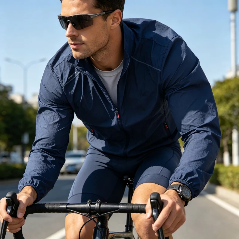 Leichte Sonnenschutz-Radjacken für Herren, ultradünne Windjacke, Angeljacke, Outdoor-Oberbekleidung, Herrenbekleidung, Reisen, Wandern