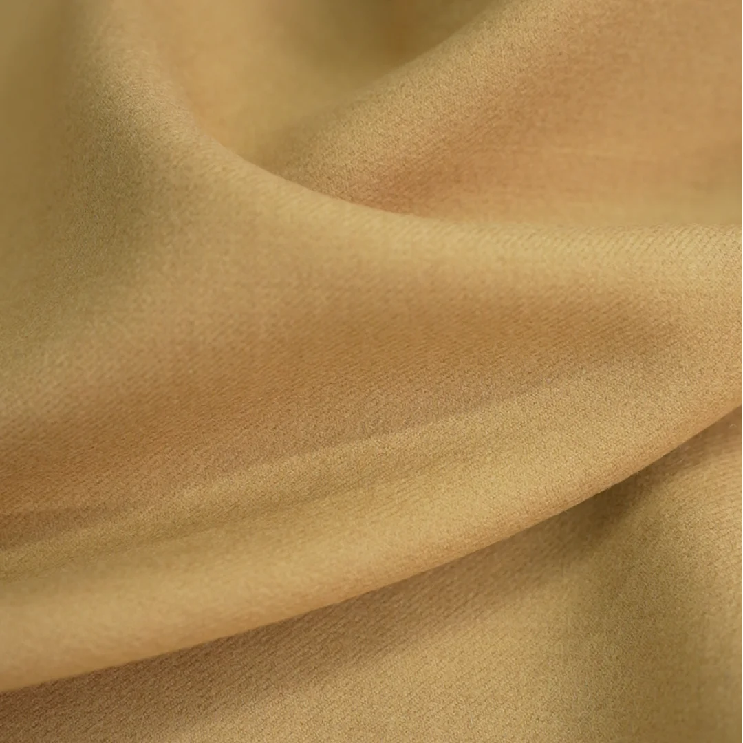 Brown Double-faced Thick Wool Crepe Fabric for DIY Sewing Autumn Winter Jacket Coat Overcoat 150CM Wide 800G/M R1555