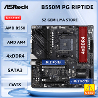 ASROCK B550 Motherboard B550M PG Riptide Motherboard  AM4 128GB DDR4 support Ryzen 5600 3600 4650 3800 5800 5900 4750 5700 CPU