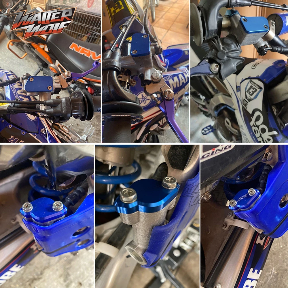 

2026 WR YZ 250 450 Front Rear Brake Master Fluid Reservoir Cover Guard For Yamaha YZ125 YZ250F YZ250X YZ450F YZ450FX WR 50F 450F