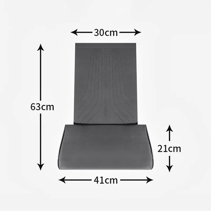 Car Seat Leg Support Extension Suede Universal Auto Seat Extender Leg Cushion For Driver Memory Foam Seat Padding Mat Cover