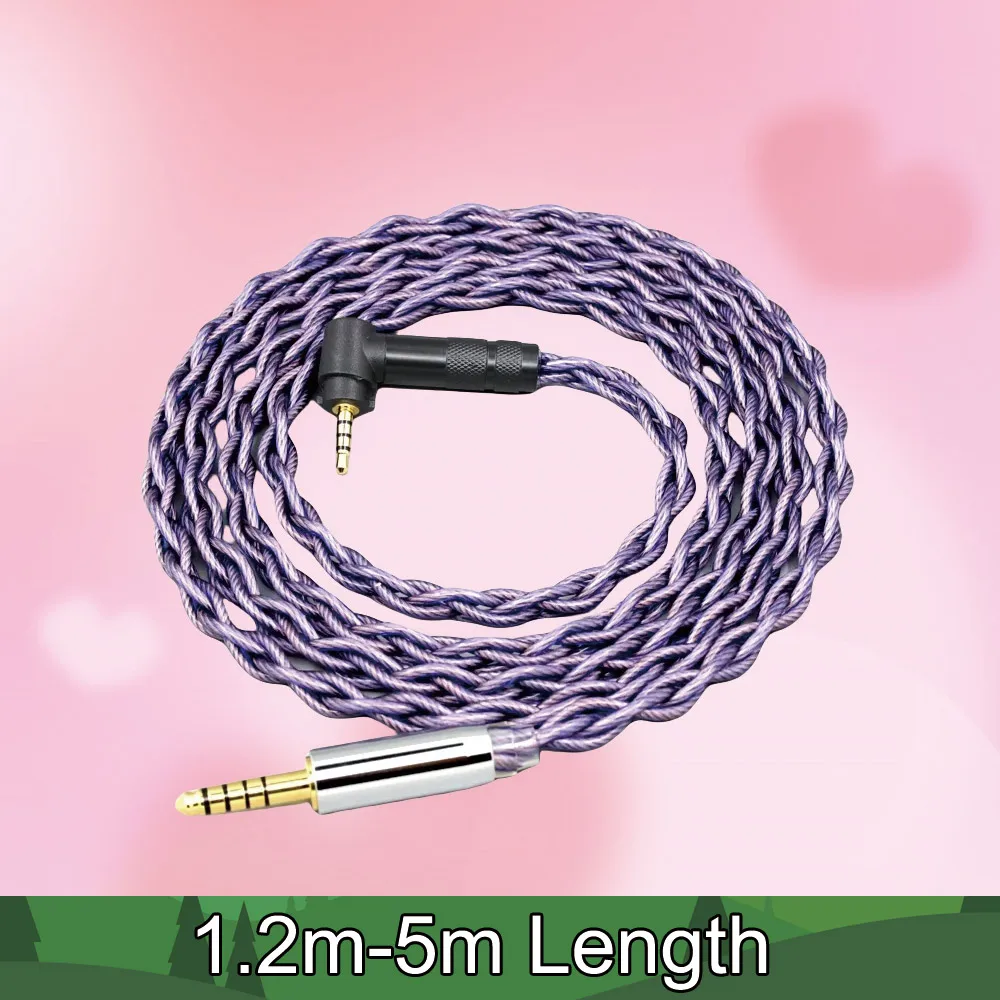 

7N OCC earphone Cable For Fostex T50RP 50TH Anniversary RP Stereo Headphone Type2 1.8mm 140 cores litz 8484