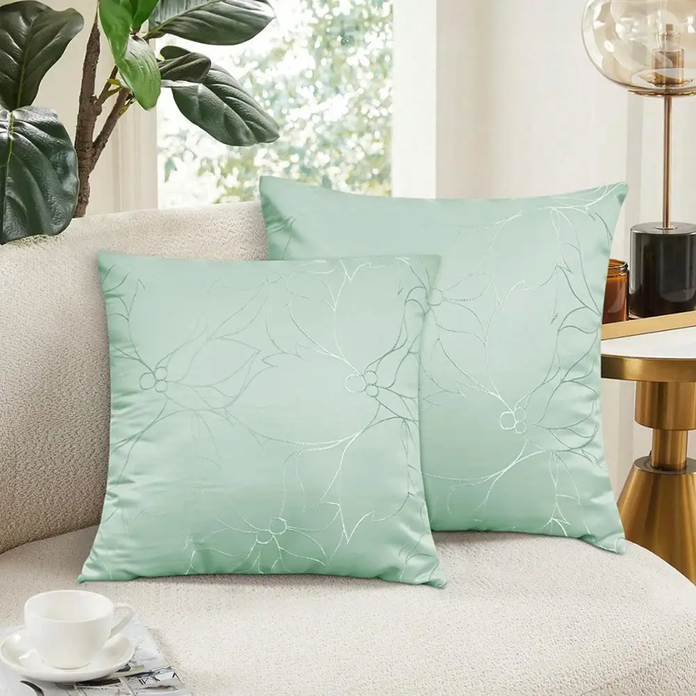 

Solid Color Jacquard Stuffed Geometrial Pattern Cushion Cover Pillowcase High Quality Skin Friendly For Sofa Bed Home Textile