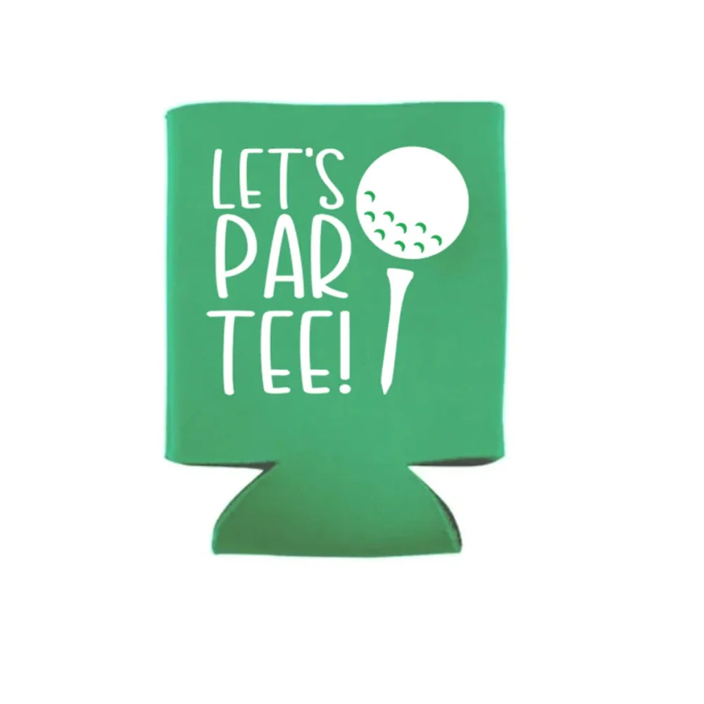 3 PCS Engagement Let's Par Tee Can Cooler Favor Outing Gift Golf Beer Holder Fore Tee for hen party decor supplies favors gift