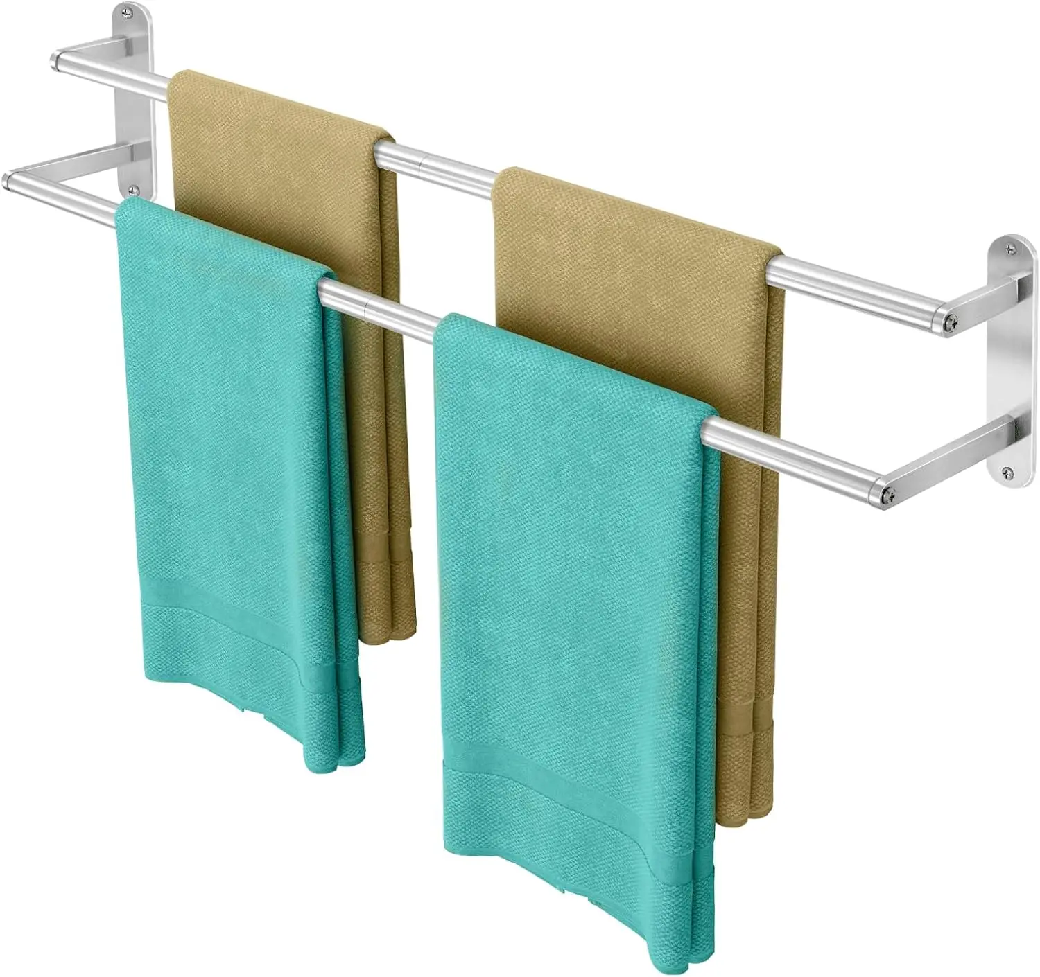 

Double Towel Bar 32 Inch, Towel Rack for Bathroom, Wall Mount Bathroom Towel Holder, Stainless Steel Bathroom Towel Rack, Dou