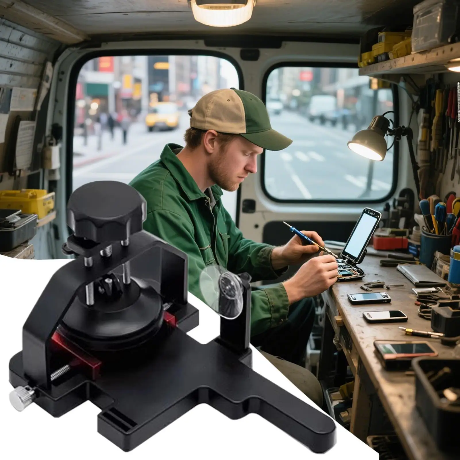 تركيبات فصل سريع لشاشة الهاتف بدون تسخين مع كوب شفط قوي لأداة إزالة فتح شاشة الهاتف المحمول