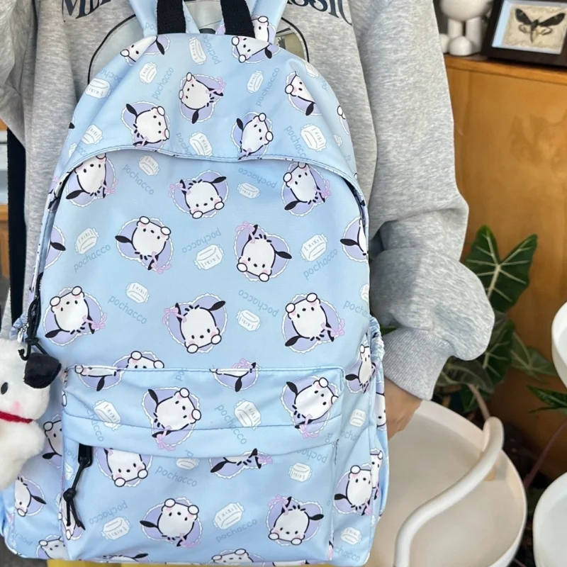 Sanrio Nieuwe Pacha Hond Student Schooltas Grote Capaciteit Vlekbestendige Schattige Cartoon Lichtgewicht Casual Rugzak