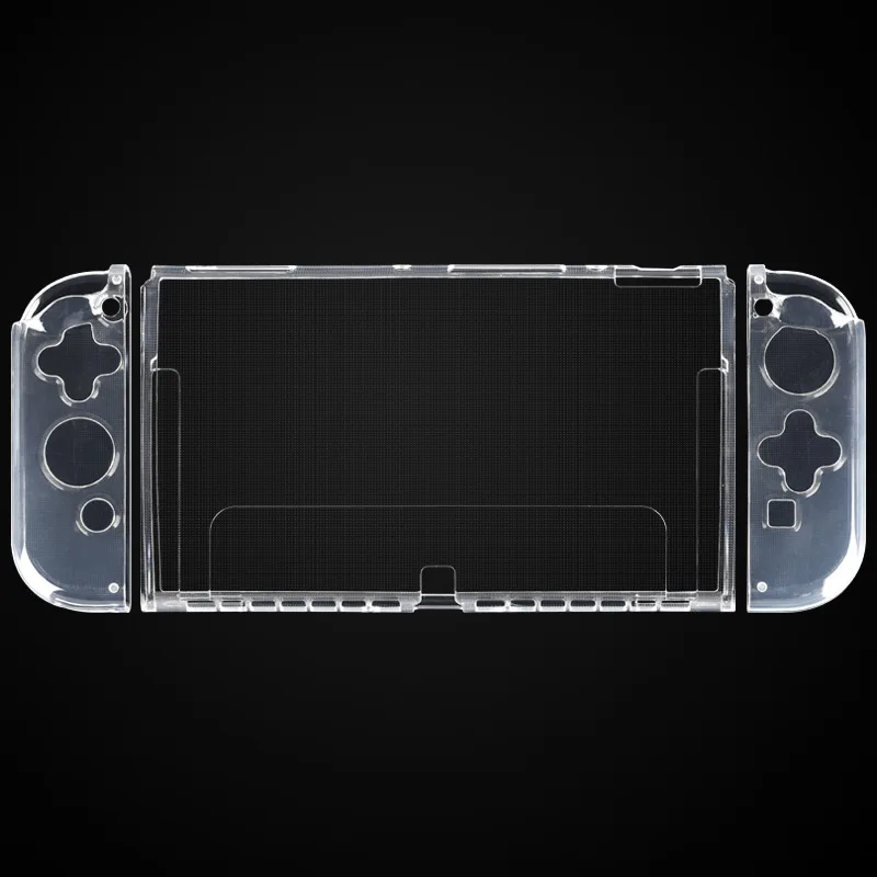 

Transparent TPU Soft Case Joycon Protective Shell Cover for Nintendo Switch Oled Console NS Joy-con Crystal Back Full Protector