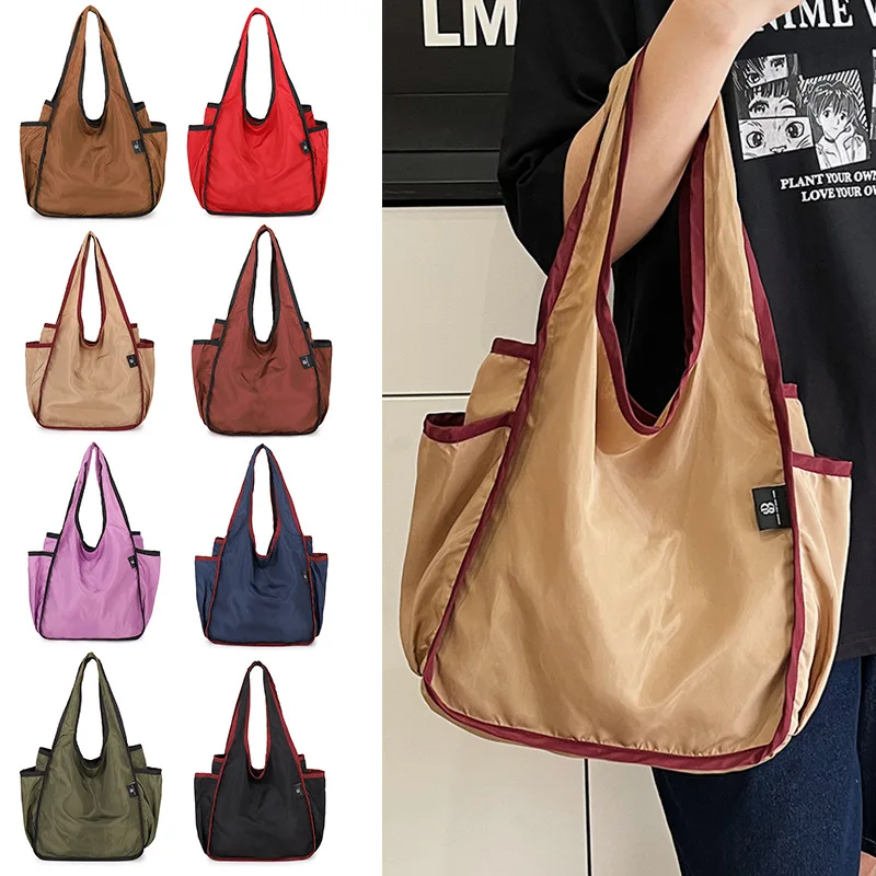 Large Capacity Tote Bag For Women, Reusable Grocery Bags, Foldable Shopping Handbag, Eco-friendly Shoulder Bag Wholesale