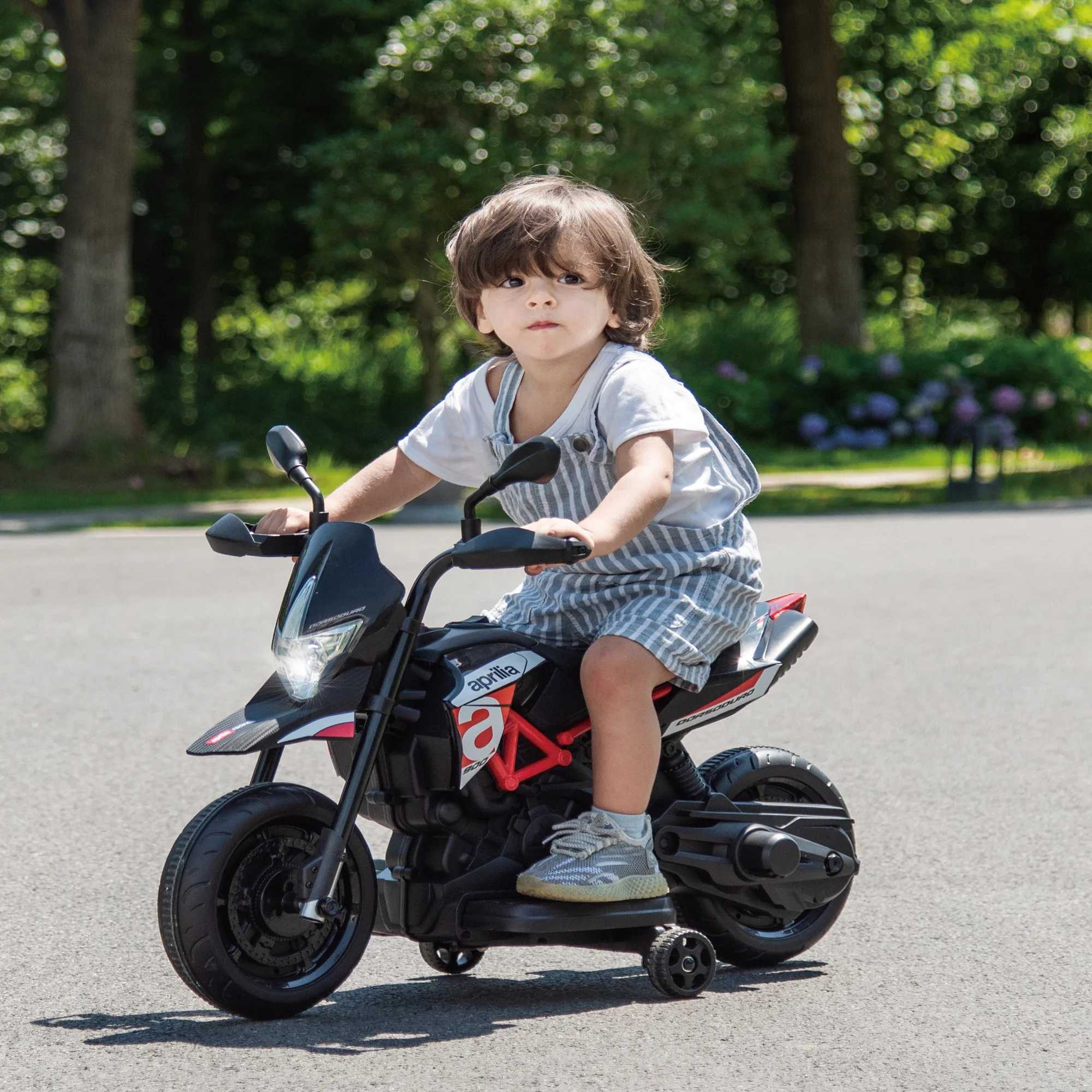 Moto électrique Aprilia sous licence, jouet pour enfants