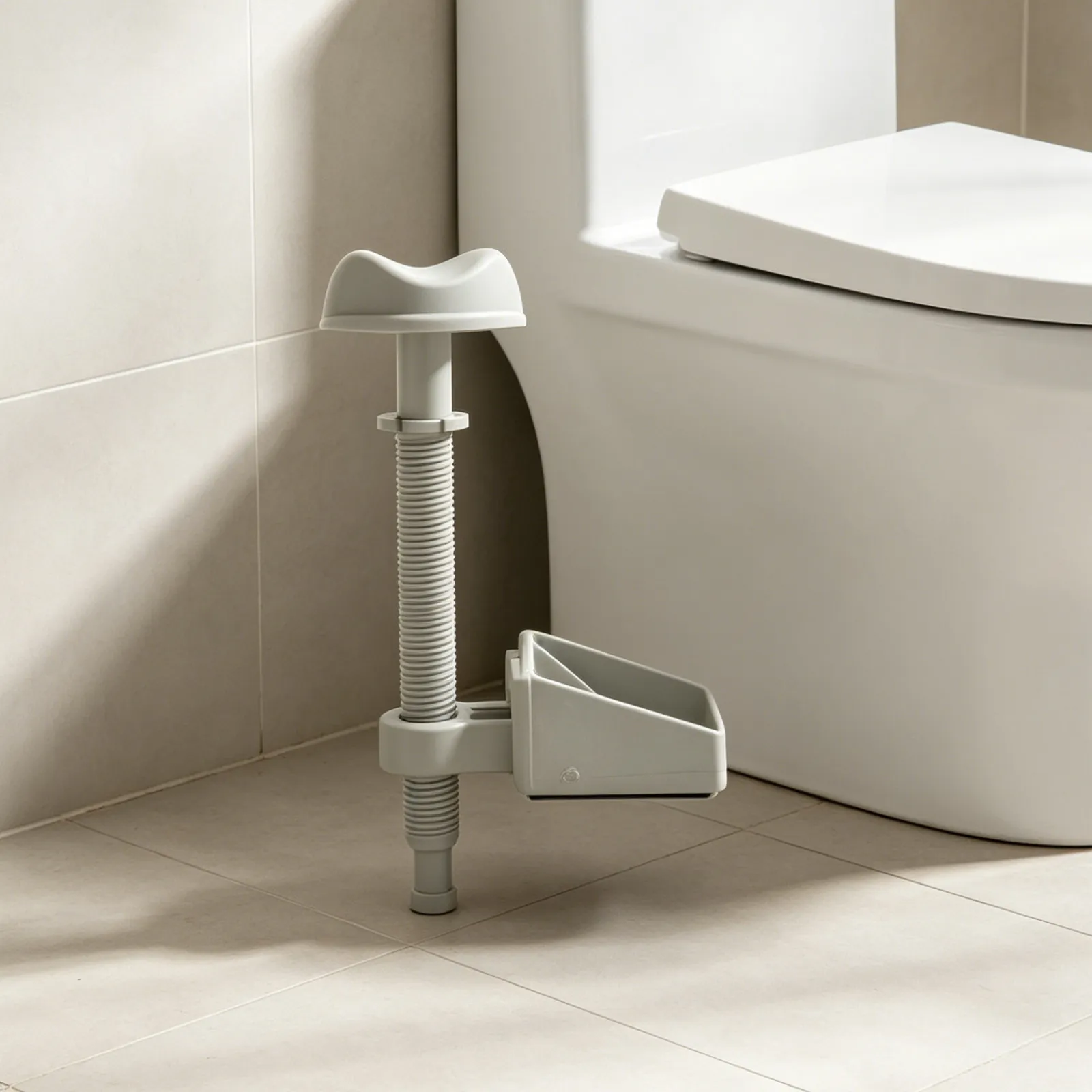Replacement Lock Rod for Raised Toilet Seat Stability Locking Knob Screw Fits Elevated Risers Secure Non-Slip Clamp Toilet Riser