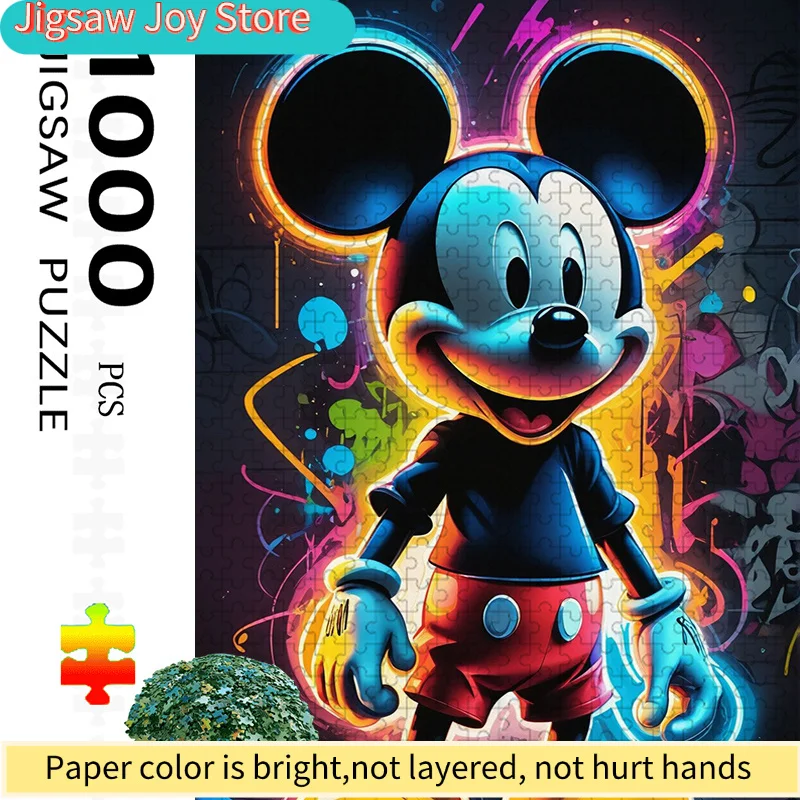 

1000pcs Large Jigsaw Puzzle Suitable for s, & Families - -Scratch Blister-Package Pieces, Vibrant Abstract Modern Art with Mul