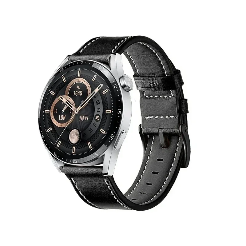 교체용 PU 가죽 스트랩, TicWatch Pro3 Ultra GPS LTE 2020 스마트 워치 밴드, Ticwatch GTX GTH 2 팔찌, 22mm