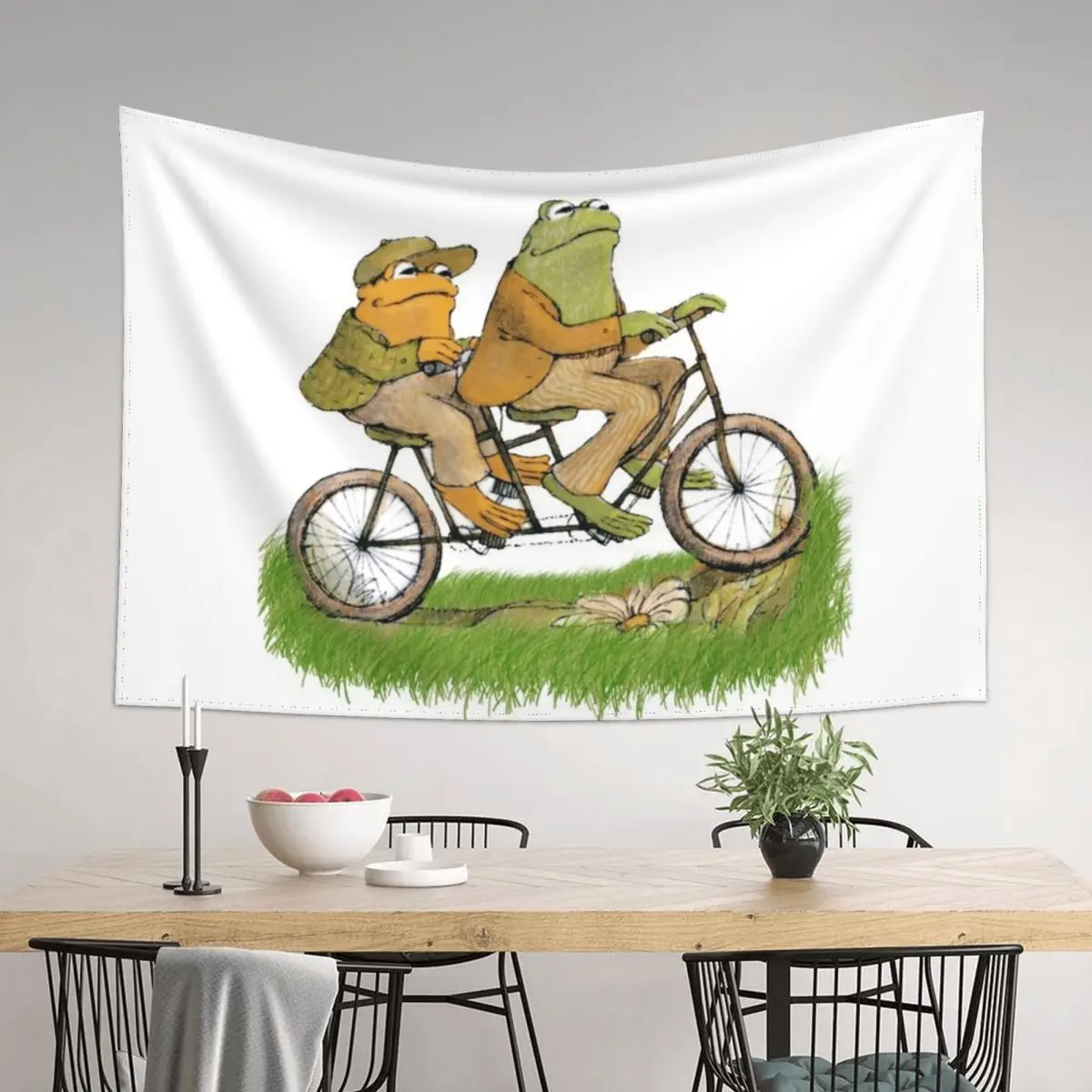 

frog and toad on the bike Tapestry Things To Decorate The Room Room Design House Decoration Carpet Wall Tapestry