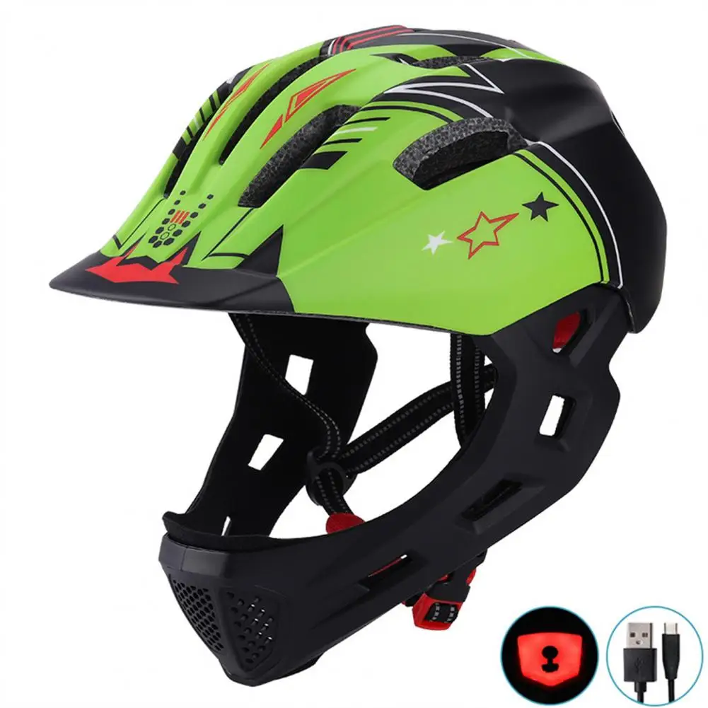 Crianças capacete destacável rosto cheio capacete crianças esportes capacete de segurança scooter mtb capacete da bicicleta ao ar livre equipamentos