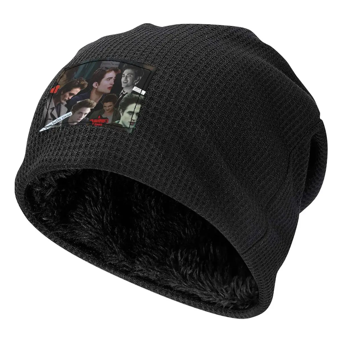 Edward Cullen Twilight Unisex Adult Beanies Caps Fleece-Lined Bonnet Hat Warm Fashion Autumn Winter Outdoor Skullies Hats