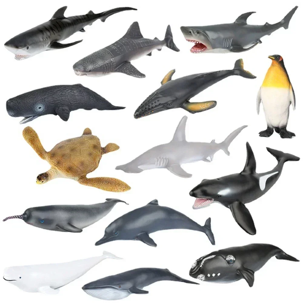 Marine Animal Model Simulation Whale Shark Kid's Toy Ocean Creatures Home Decor Education Tool