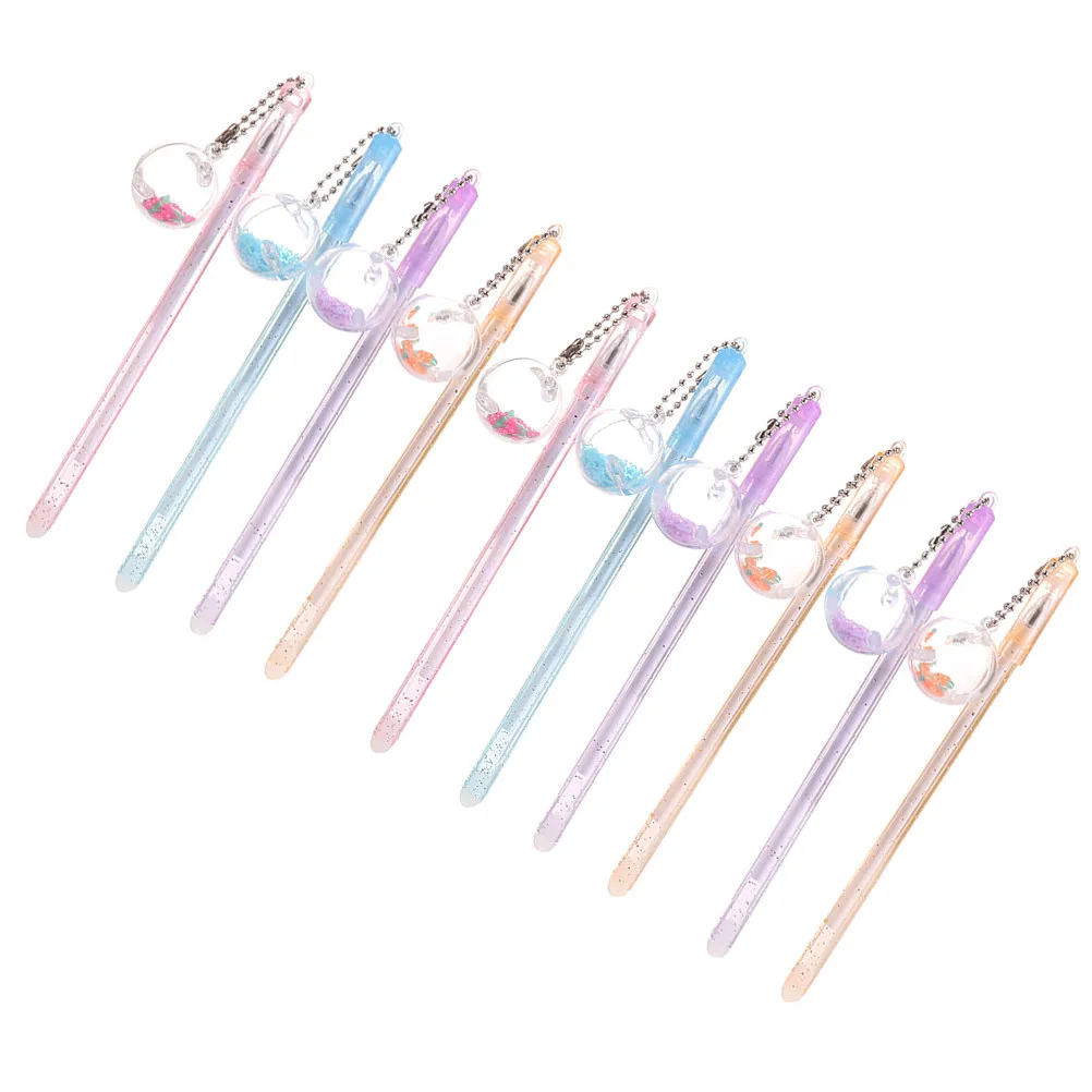 

10Pcs Hanging Pendant Gel Pens Stylish Smooth Ink Roller Pens Perfect for Writing Coloring Crafting Journals School Office