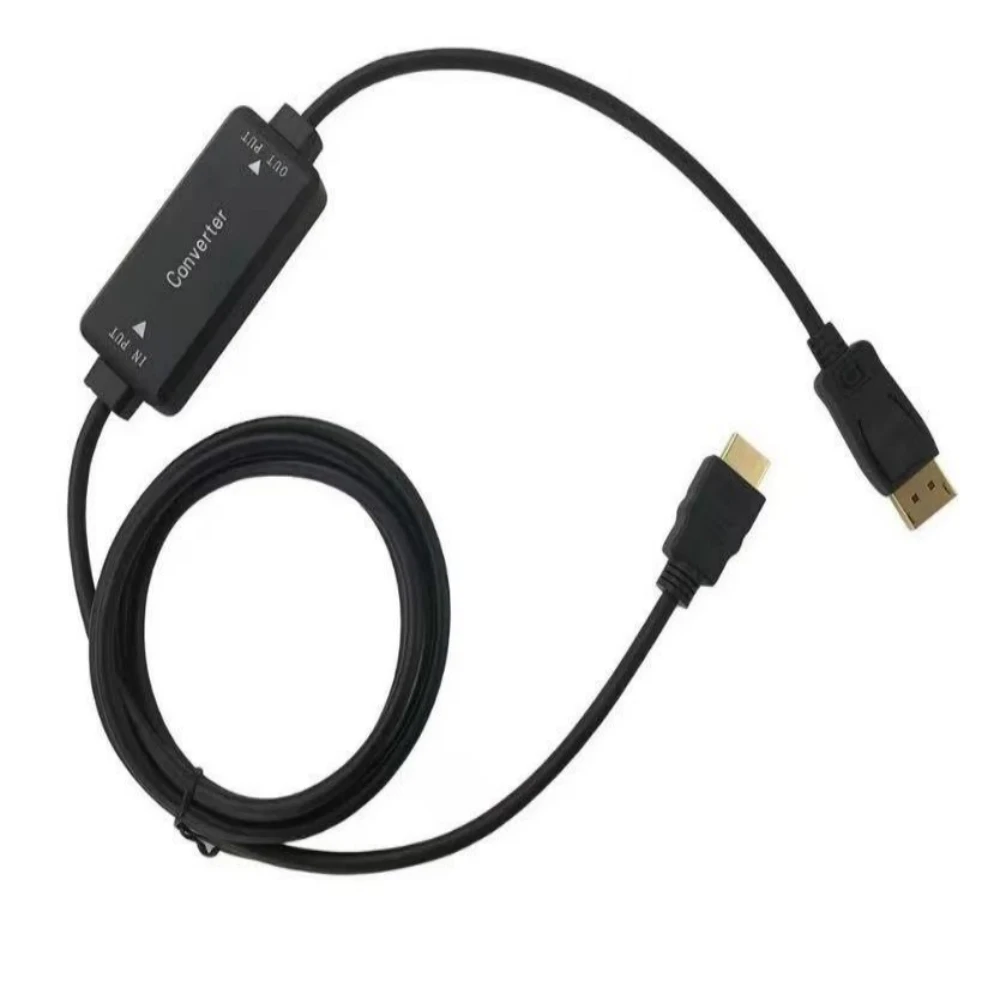 

Кабель-переходник 4K HDMI в Displayport 1,5 м HDMI 1.4 в Displayport 1,2 4K @ 30 Гц 1080P при 120 Гц для ПК, ноутбука, PS4, Apple TV