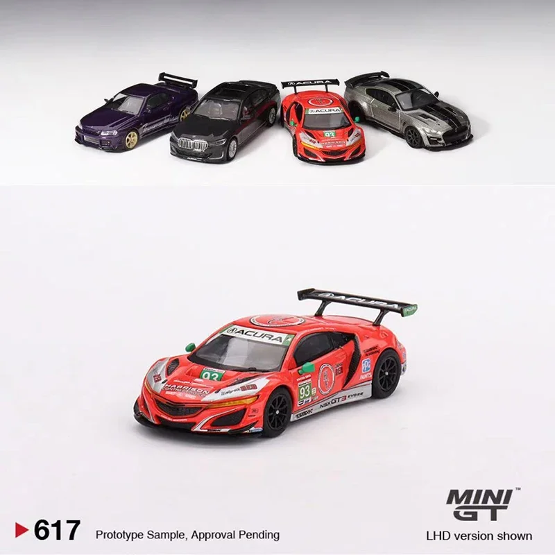 

Мини GT 1:64 модель автомобиля NSX GT3 EVO22 #93 WTR гоночные кромки из сплава #617