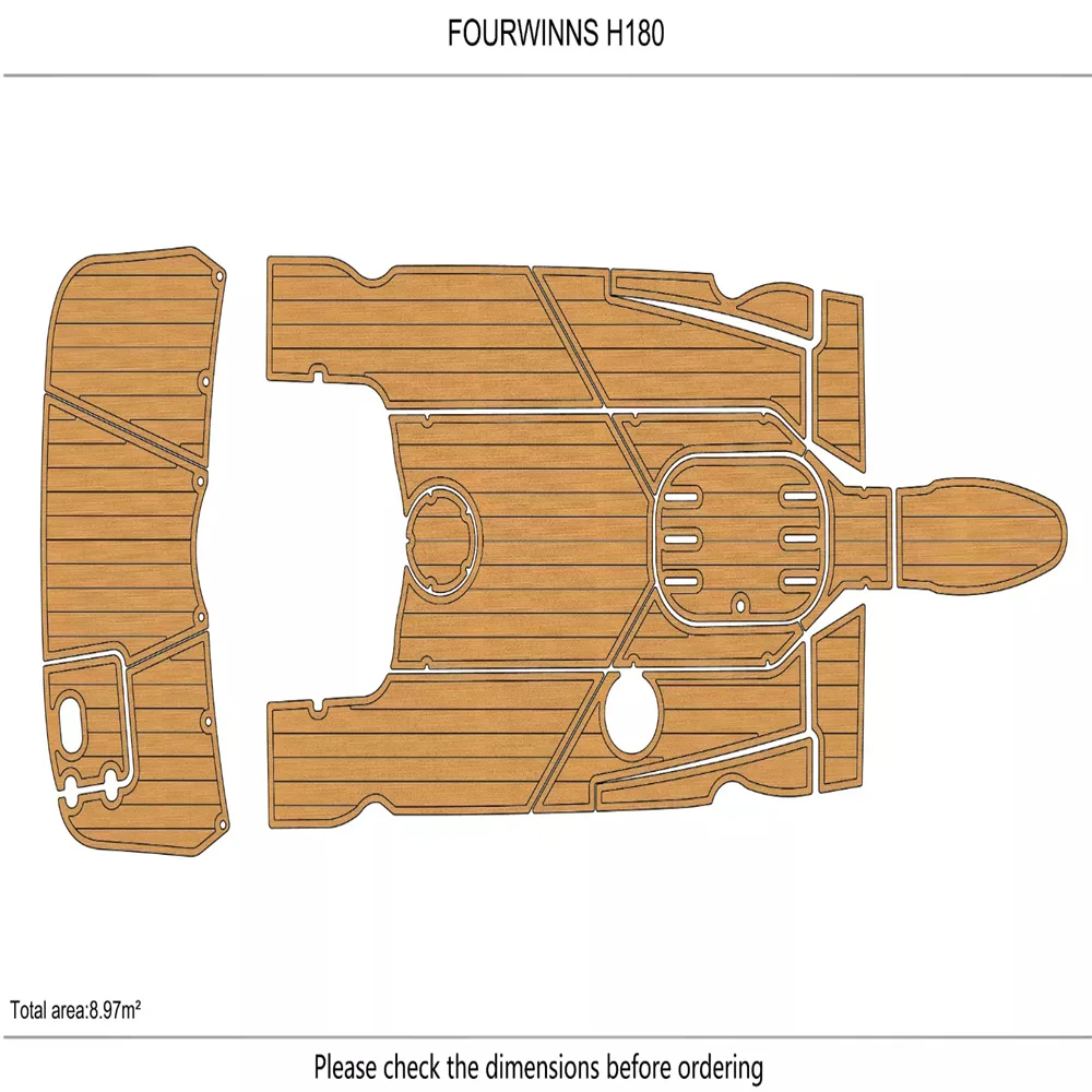 2012 Four winns H180 cockpit Swim platform 1/4