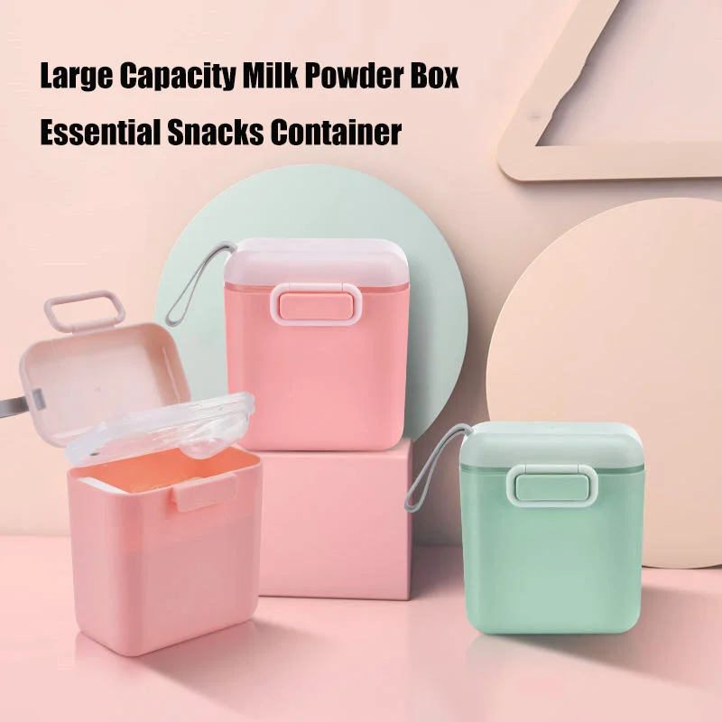 

Baby Food Storage Box Portable Milk Powder Dispenser Container With Scoop For Outdoor Mmoisture-proof Toddler Snacks Containers