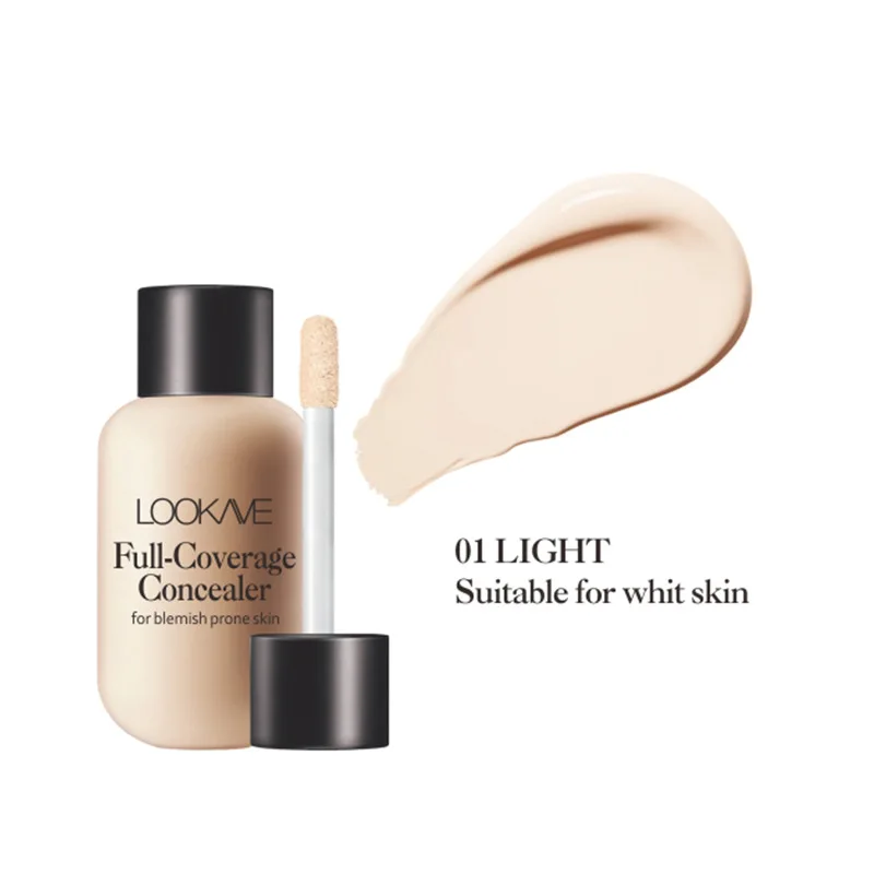 Waterproof Liquid Concealer 3 Colors Matte Full Coverage Acne Scars Dark Circles Foundation Whitening Lasting Makeup Cosmetics