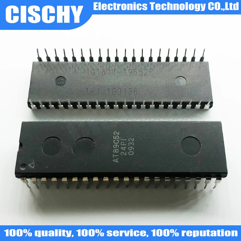 5pcs/lot AT89C52 AT89C52-24PI AT89C52-24PC AT89C52-24PU 89C52 DIP-40 In Stock