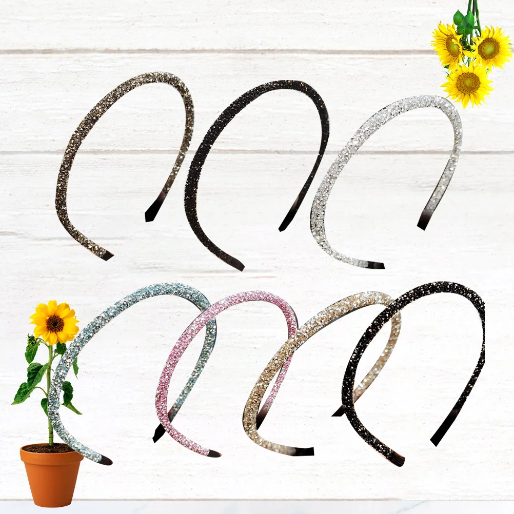 

7 Pcs Sweet Lady Miss Headband Women Hair Accessories Hairbands Headdress Adornment