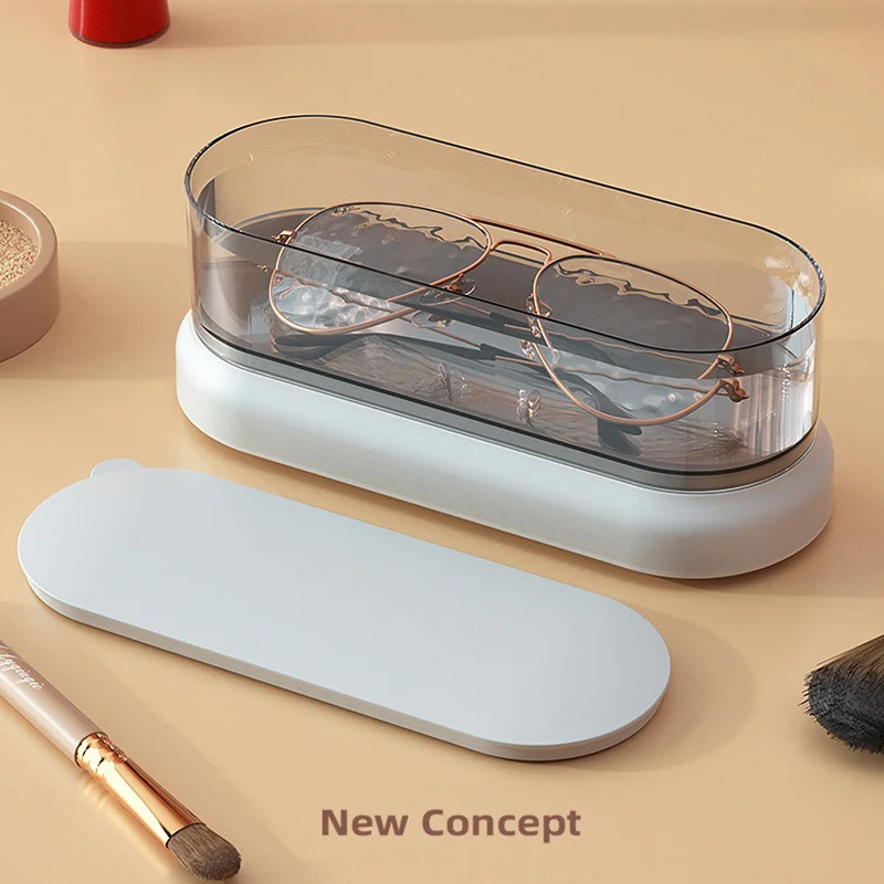 Xiaomi 50khz Ultrasonic Cleaner Portable Intelligent Multifunctional Transparent Cleaning Machine Jewelry Rings Glasses Watches