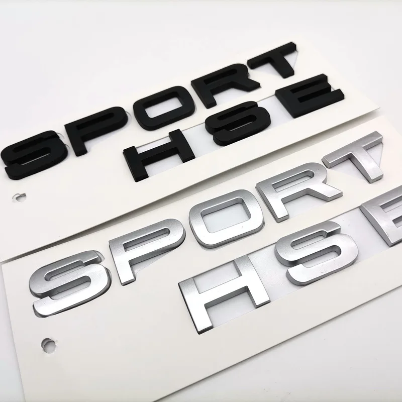 Logotipo 3D ABS, emblema deportivo HSE, letras, insignia para maletero de coche para Land Rover Range Rover L320 Discovery Sport HSE, accesorios adhesivos