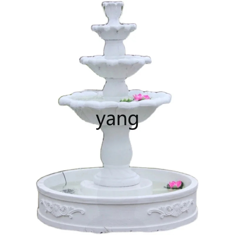 

Yjq large rockery lucky water wedding studio props garden villa fish pond water spray landscape