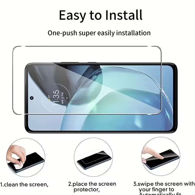 3Pcs Tempered Glass for Motorola Moto G56 G86 G15 G05 G45 G75 G34 G54 G64 G84 E14 E15 Protective Screen Protector Film Glass