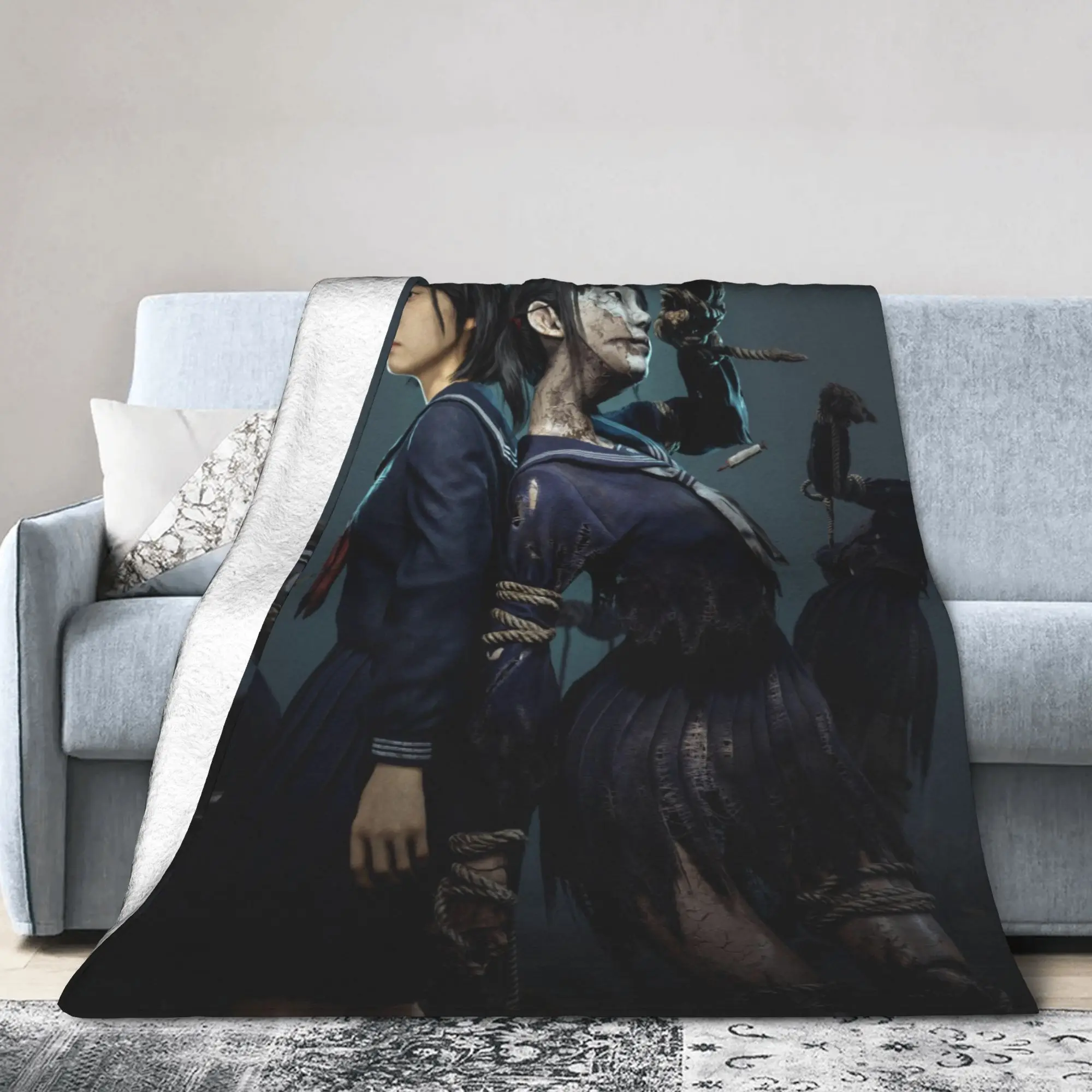 Silent Hill f Game Poster Blankets Quality Super Warm  Throw Blanket Autumn Kids Home Decor Fashion Bedspread