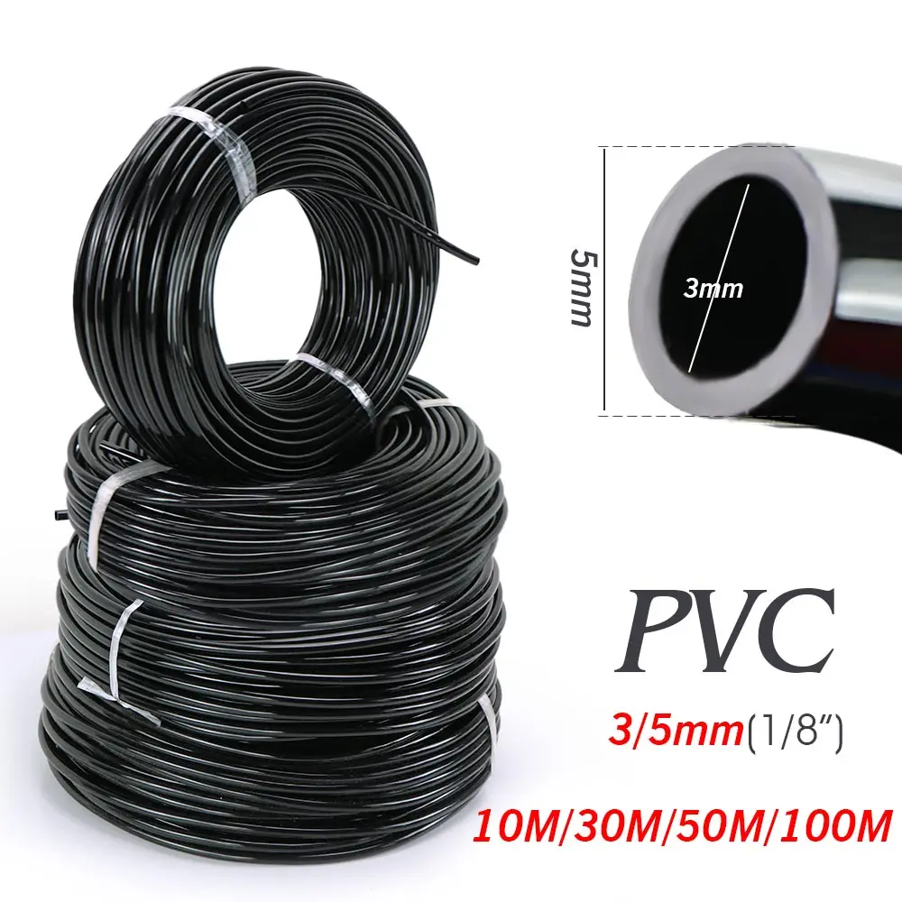 10/30/50/100M Garden 3/5mm Micro Drip Irrigation Hose 3/8