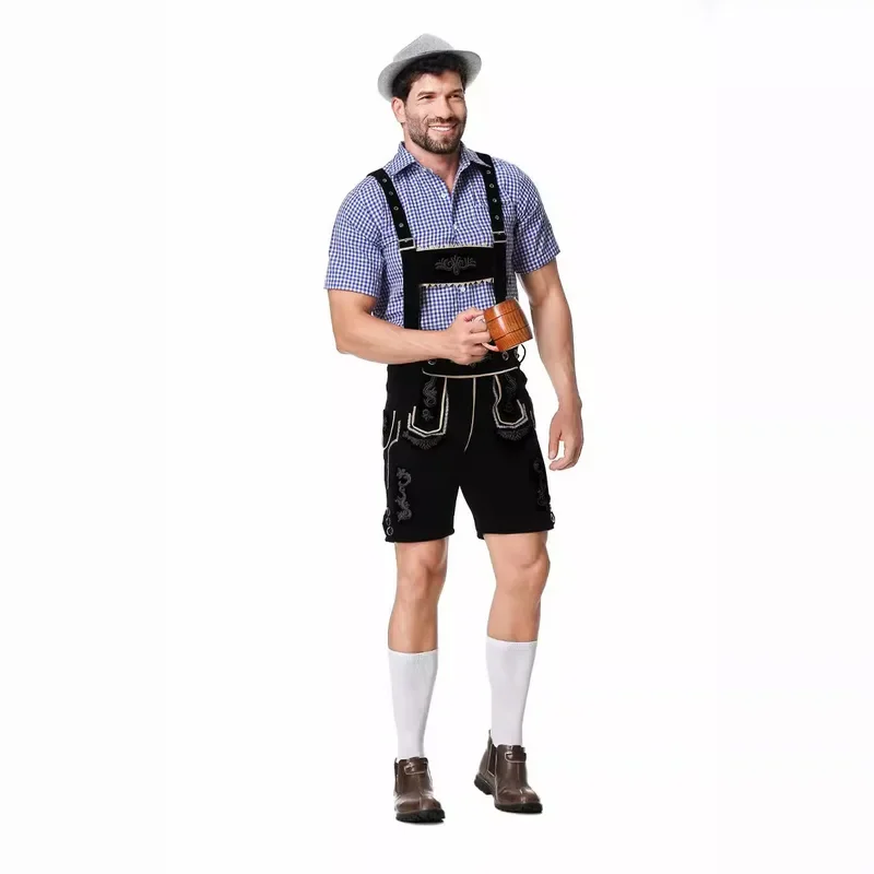 German Oktoberfest Costumes Suits Traditional German Men Bavarian Beer Outfits Cosplay Halloween Carnival Festival Party Clothes