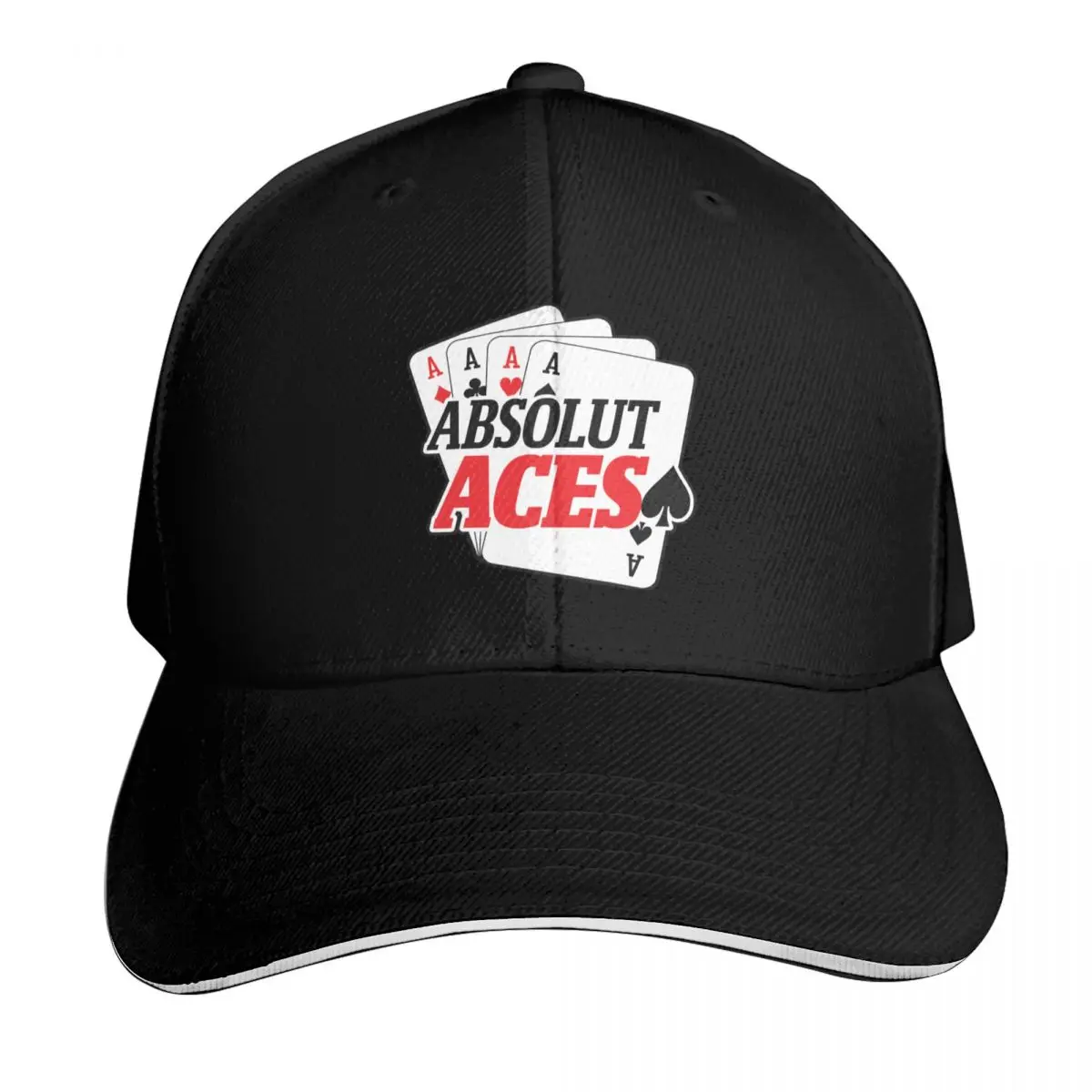 Absolut Aces Baseball Cap Adjustable Buckle Closure Moisture Wicking Quick Dry Curved Brim Classic Fit