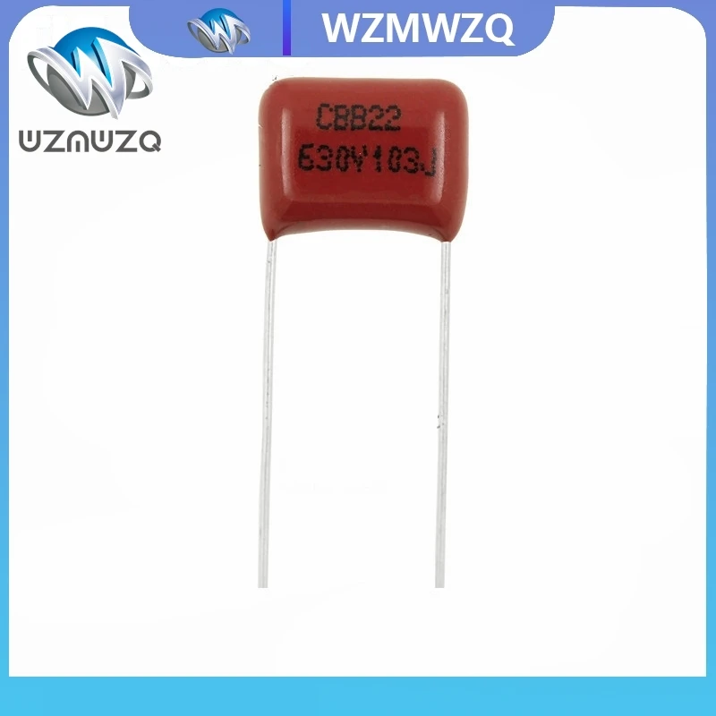 10PCS 630V103J 0.01 미크로포맷 피치 10MM 10NF 630V 103 CBB 폴리프로필렌 필름 커패시터