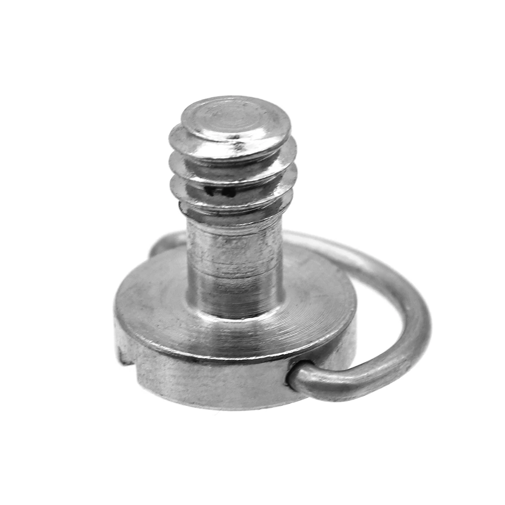 DSLRカメラ用1/4 "cリングスクリュー,クイックリリースプレート,シルバー