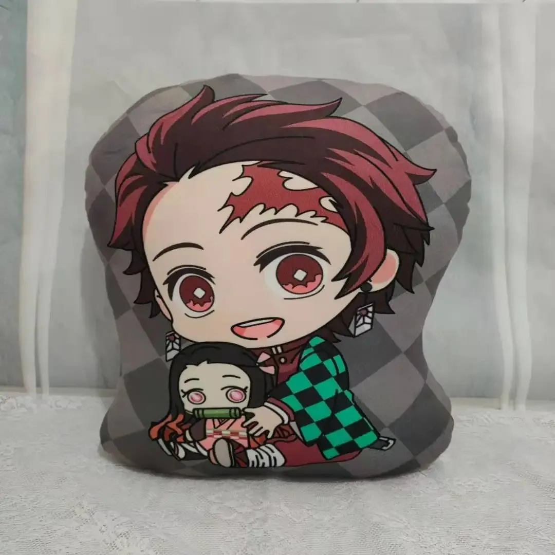 10cm Japan Anime Demon Slayer Akaza Rui Iguro Obanai Tanjirou Kamado Nezuko Agatsuma Zenitsu Plush Toys Doll Peluche Gift