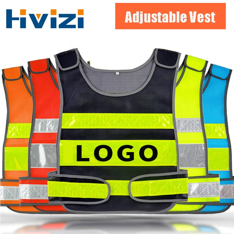 

Reflective Vest Logo High Visibility Reflective Safety Vest Safety Waistcoat Traffic Warning Service Safety Clothing Workwear