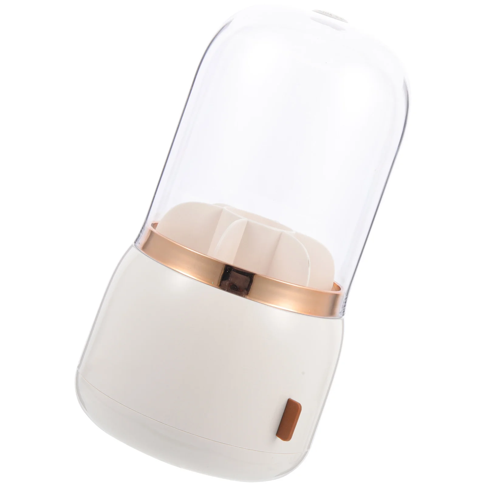 

Rotatable Makeup Brush Holder Dust-Proof Organizer Compartment Desktop Storage Container For Office Study Bedroom