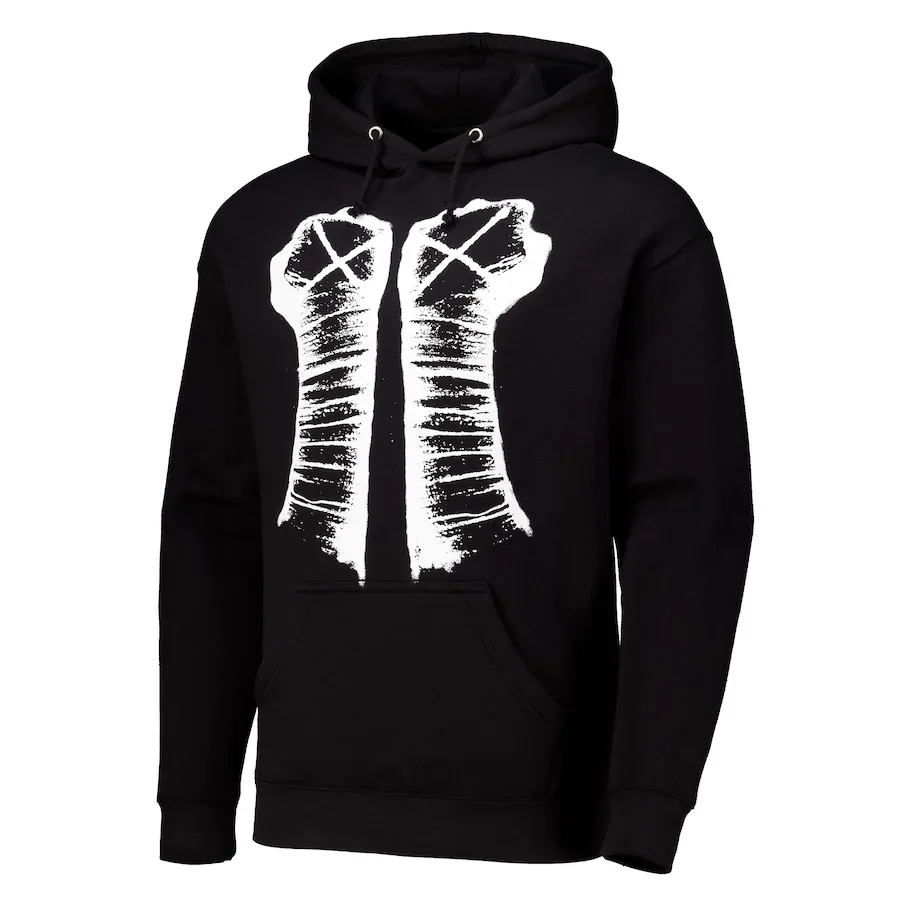 Autumn and Winter New Warm Same CM Punk Fist Printing Long-sleeved Men's and Women's Same Loose and Comfortable Hoodie