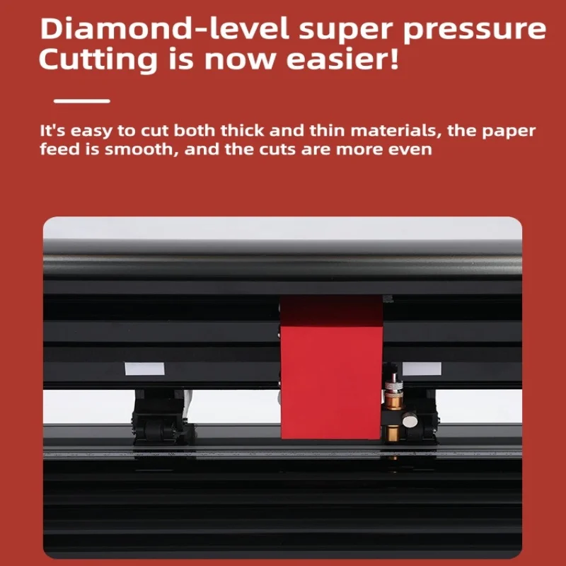 Large Format Vinyl Cutter Plotter with Material Collecting Basket Auto Contour Cutting Car Sticker PVC Film Cutting Customized view 6