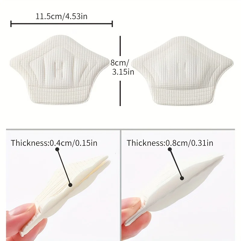 3 paar/6 stücke Einlegesohlen Patch Ferse Pads für Sport Schuhe Zurück Aufkleber Einstellbare Größe Anti-verschleiß Füße Pad Kissen einfügen Einlegesohle – Detail 3